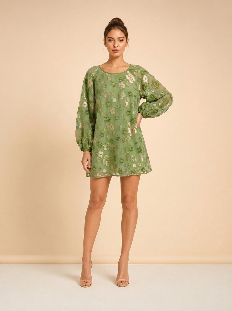 Retro Dress by Arianne Elmy in Green