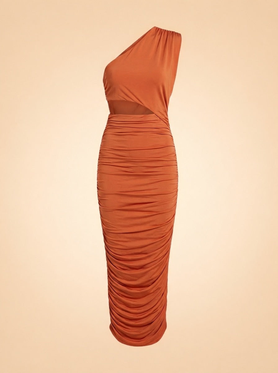 Donna Maxi Dress by Ronny Kobo in Orange floral