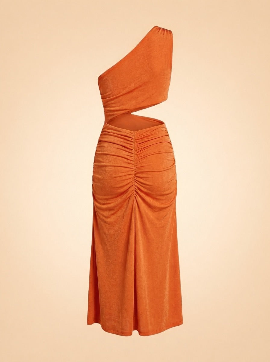 Donna Maxi Dress by Ronny Kobo in Orange floral