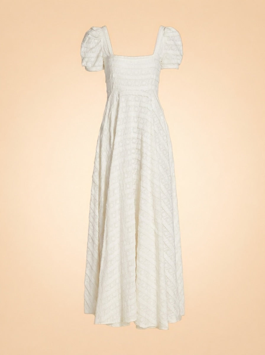 Ryan Catalina Maxi Dress by LoveShackFancy in Ivory