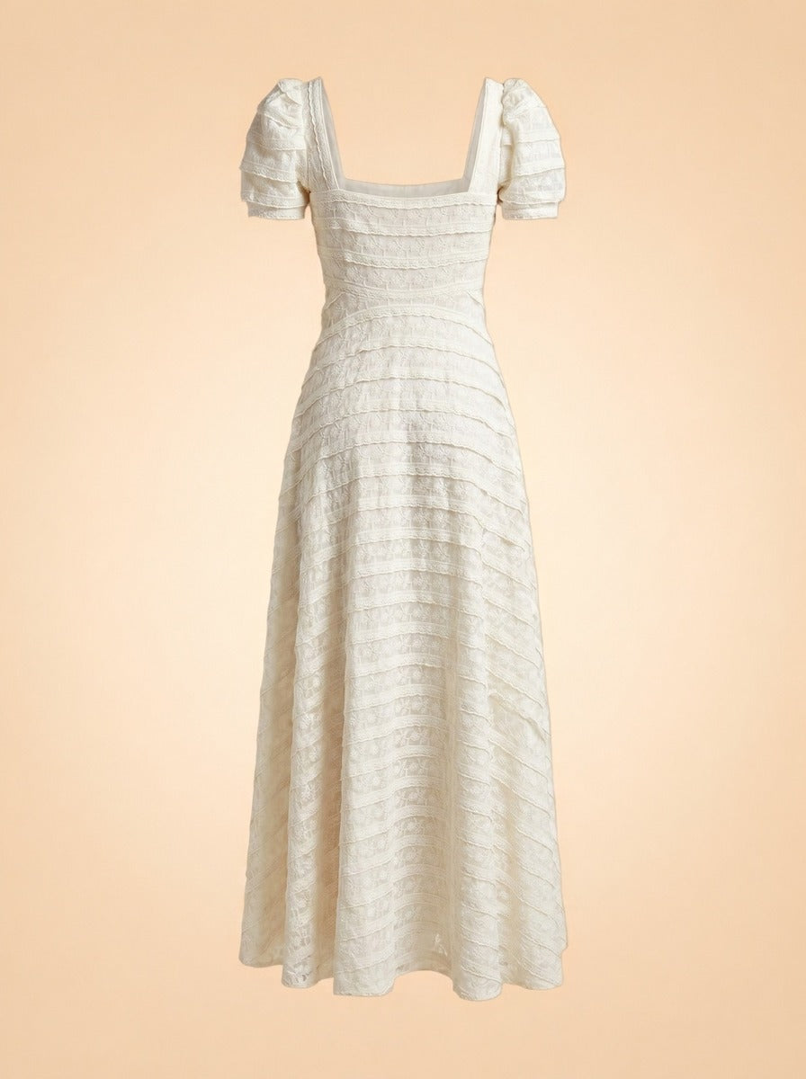 Ryan Catalina Maxi Dress by LoveShackFancy in Ivory