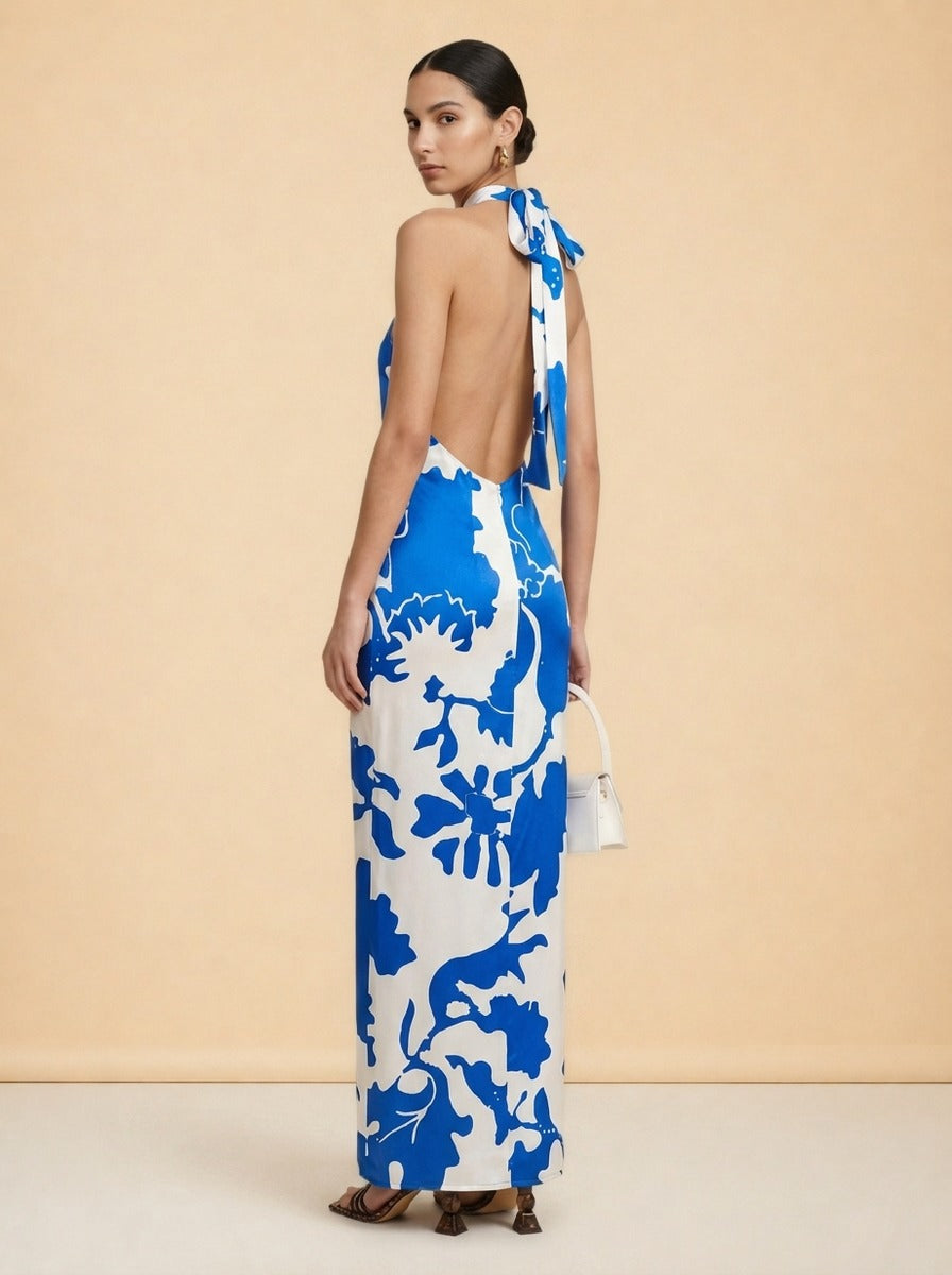 SIR the Label Esme Halter Silk Maxi Dress — The Curated Collection at The Maison Marie