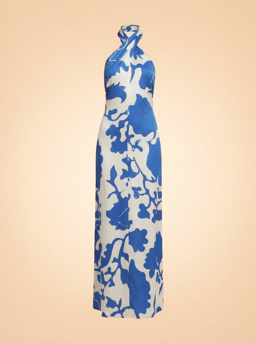 SIR the Label Esme Halter Silk Maxi Dress — The Curated Collection at The Maison Marie