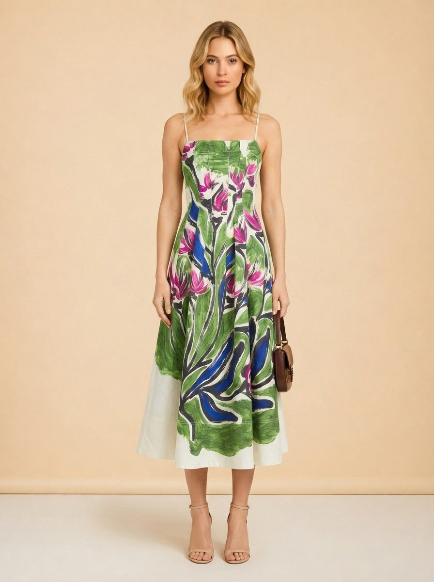Strapless Floral Dress by Aje in Floral