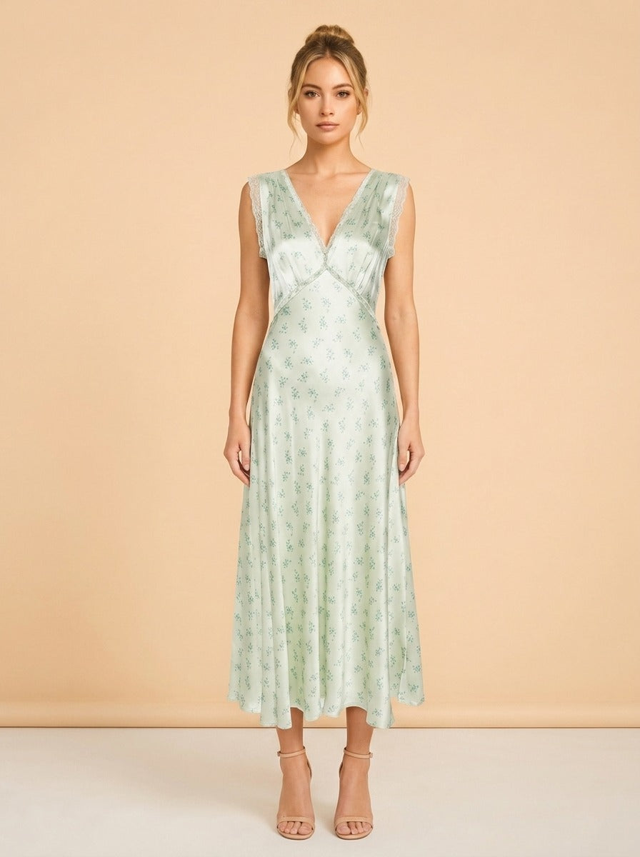 Tahlia Silk Maxi Dress by Dôen