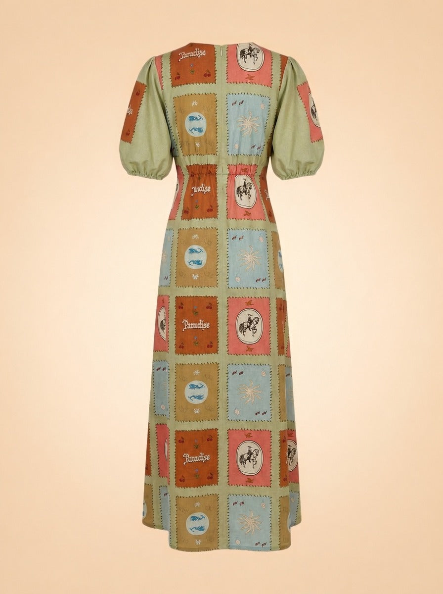 Titen Midi Dress by Palm Noosa in Multicolor